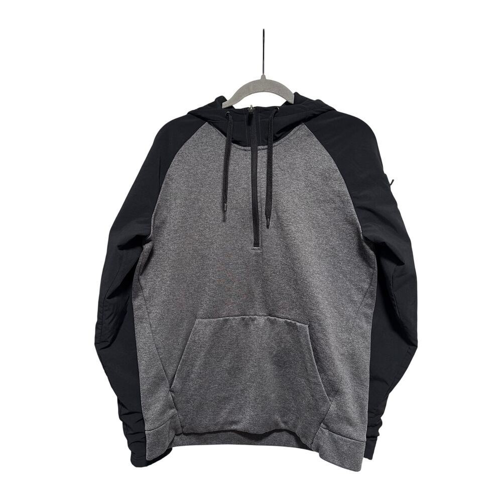 Nike Men’s Gray and Black Dri-Fit Half Zip Hoodie S - Picture 2 of 8